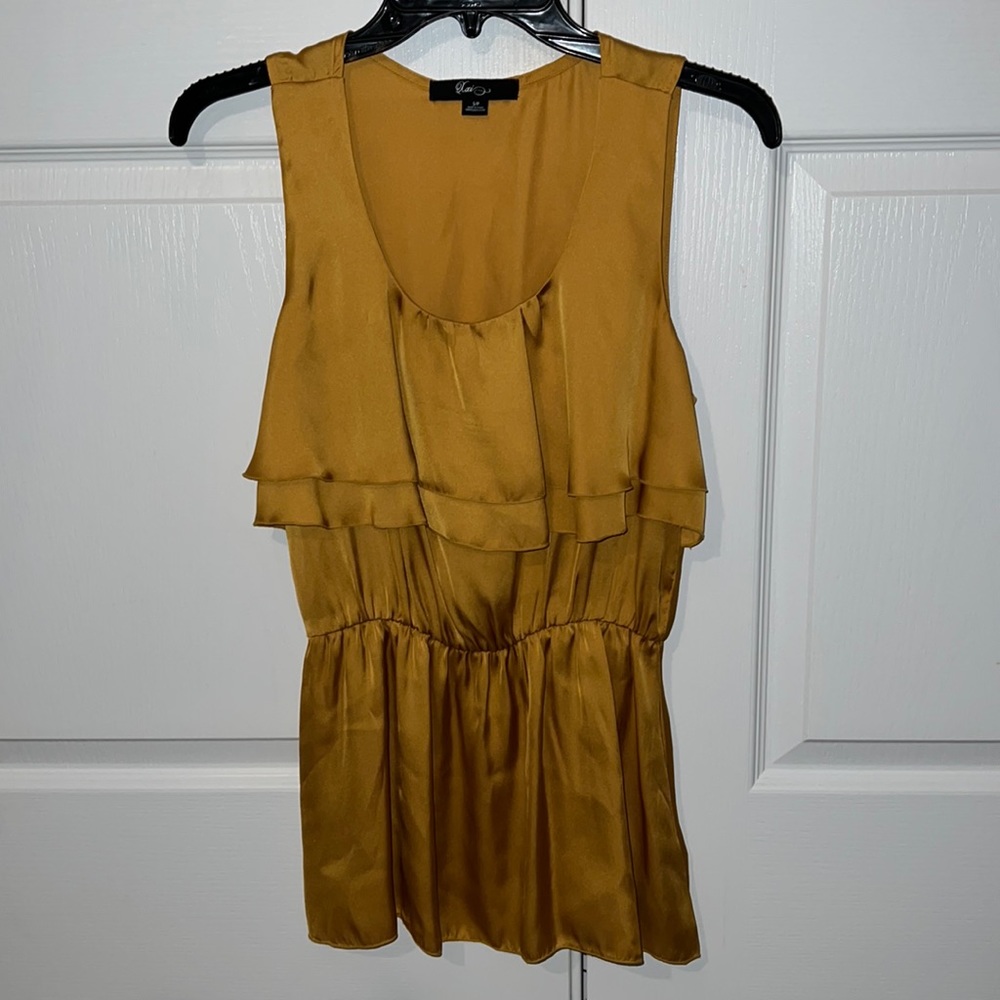 Gold dressy tank